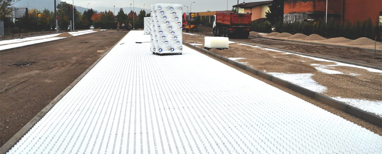 Geogravel installation at FIS in Montecchio, Italy