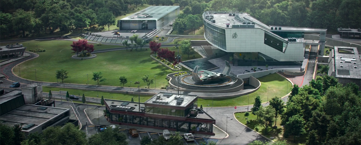 Avengers Facility park aerial view
